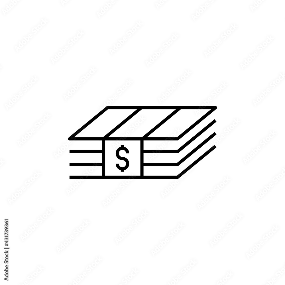 Dollar icon isolated on white background. Cash symbol modern, simple, vector, icon for website design, mobile app, ui. Vector Illustration Dollar icon isolated on white background. Cash symbol modern, simple, vector, icon for website design, mobile app, ui. Vector Illustration