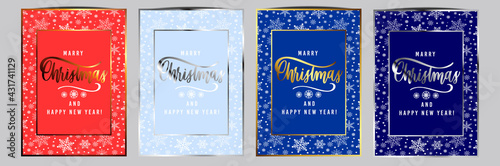 Happy New Year 2022 Greeting Card with winter decor  colourful background. Vector Illustration. Merry Christmas Flyer or Poster Design