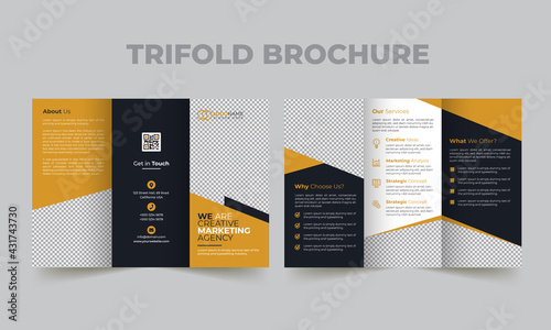 Corporate Business Trifold Brochure Template