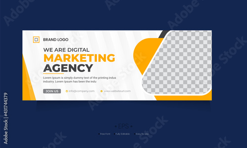 digital marketing facebook cover template business web banner social media cover design