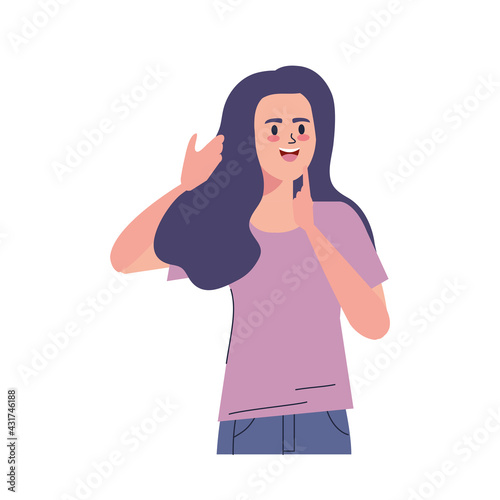 young woman influencer