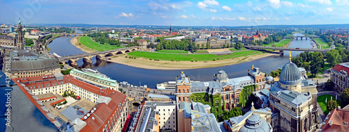 Dresden Altstadt Panorama Blick