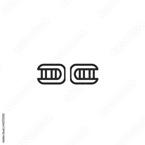 Underground passage flat icon. City way sign. Simple style city build poster background symbol. Logo design element. T-shirt printing. Vector for sticker.