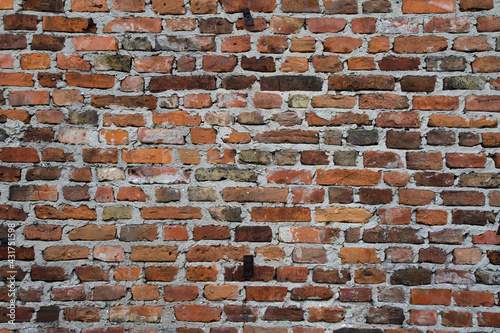 Background  Brick wall in close up  