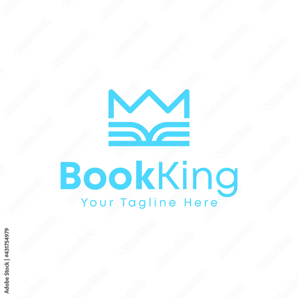 Book King Logo Vector Book King Logo Vector