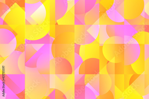Futuristic cover design for notebook paper, copybook brochures, book, magazine, print. Geometric abstract background with gradient multicolor elements. Colored pattern