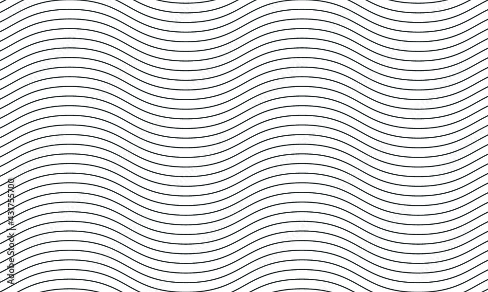 Abstract Wavy Smooth Lines Pattern