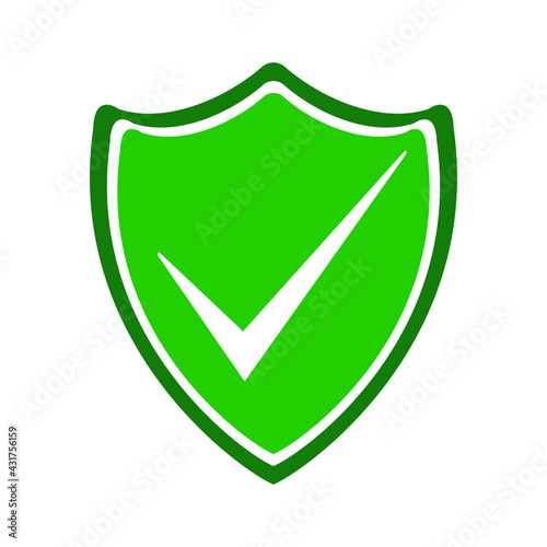 Security okey symbol, web icon, vector
