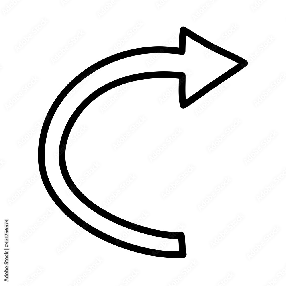 bold around arrow