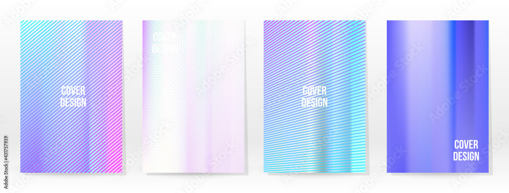 Holographic Poster Set Iridescent Technology Cover Holographic Poster Set Iridescent Technology Cover