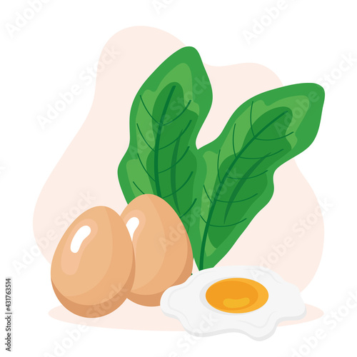 eggs and coriander