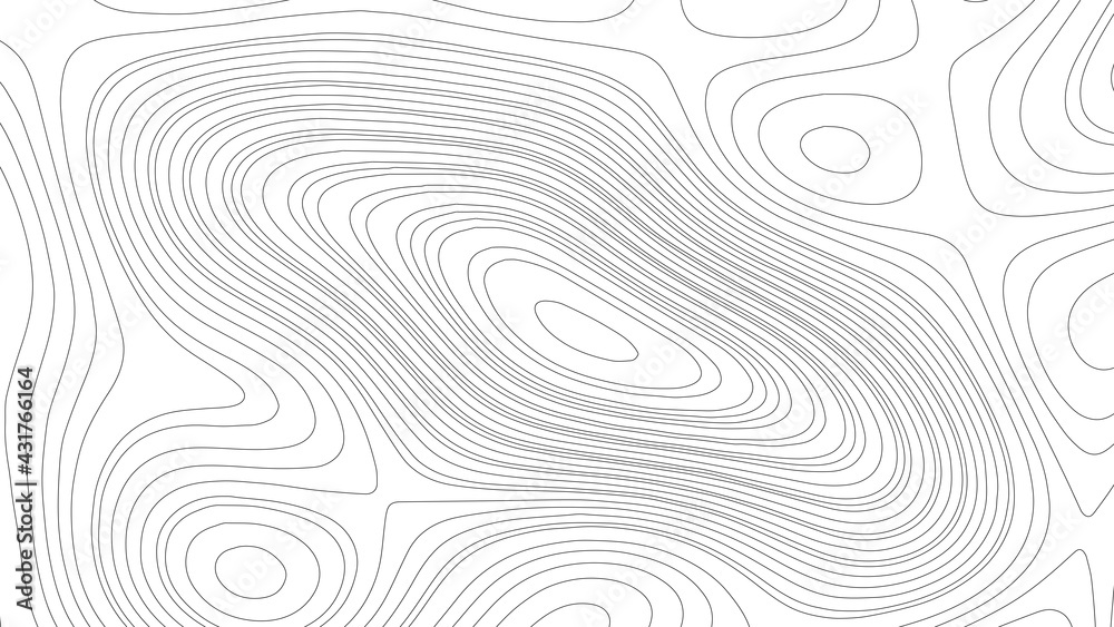 Topographic map. Geographic mountain relief. Abstract lines background. Contour maps. Vector illustration.