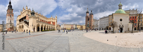 Old Town square in Krakow, Poland 
