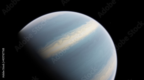 realistic exoplanet, cosmic art background