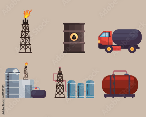 six fracking icons