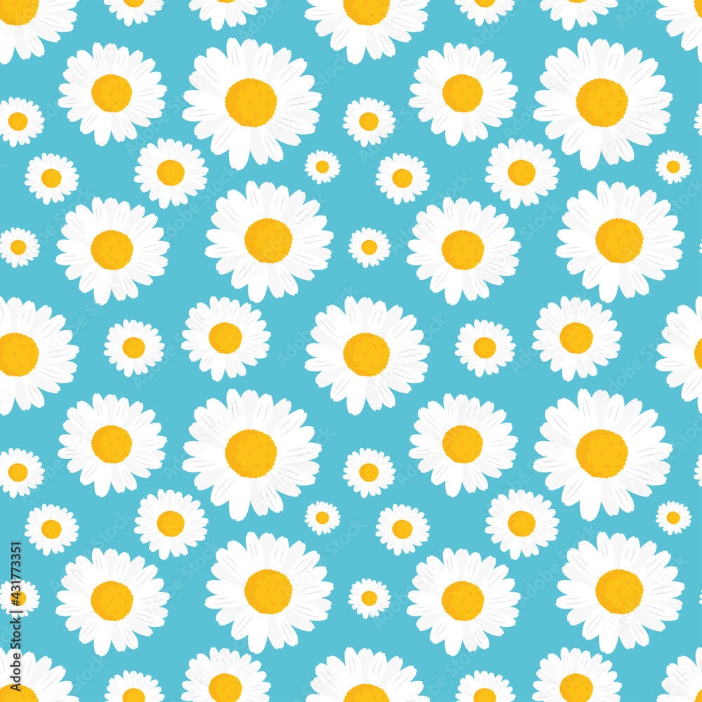 chamomile flowers pattern chamomile flowers pattern