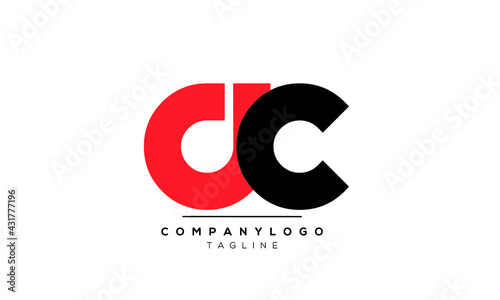 Abstract Letter Initial AC CA Vector Logo Design Template