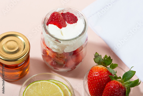 Homemade strawberry face mask ingredients