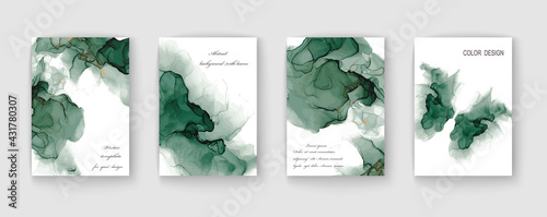 Modern creative marble texture design background. Alcohol ink. Vector illustration.