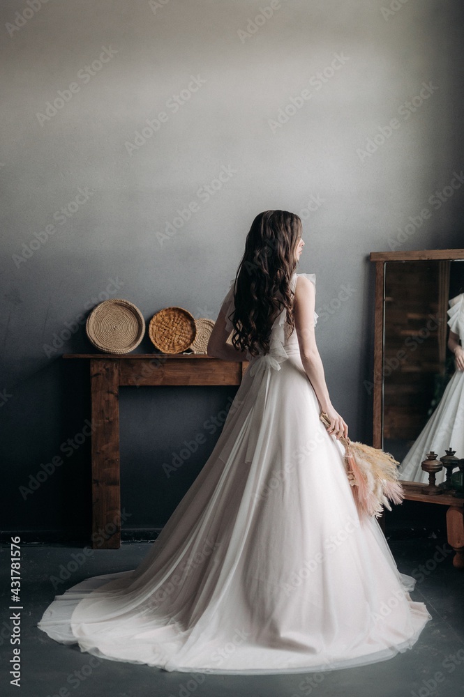 Beautiful girl in a light dress. Boho style. Beautiful girl in a light dress. Boho style.