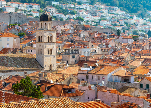 Panorama of Old Dubrovnik Town. Croatia Europe