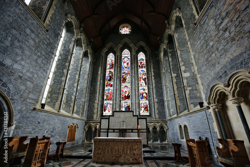 Breathtaking view of the inside of the St. Canice's Cathedral, Kilkenny Cathedral, Ireland photo