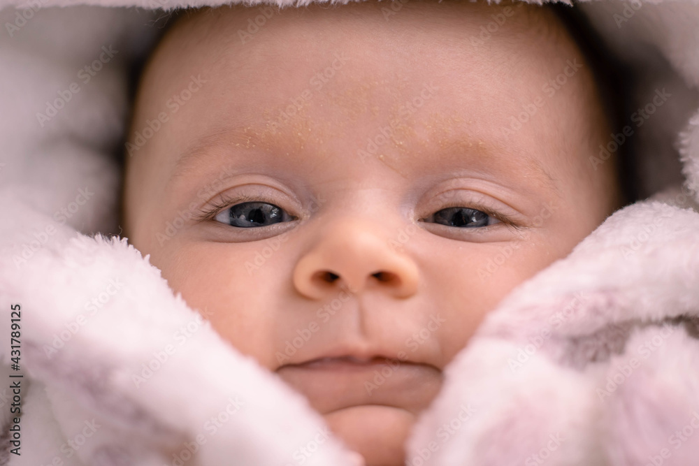 baby babe close-up space for text baby babe close-up space for text