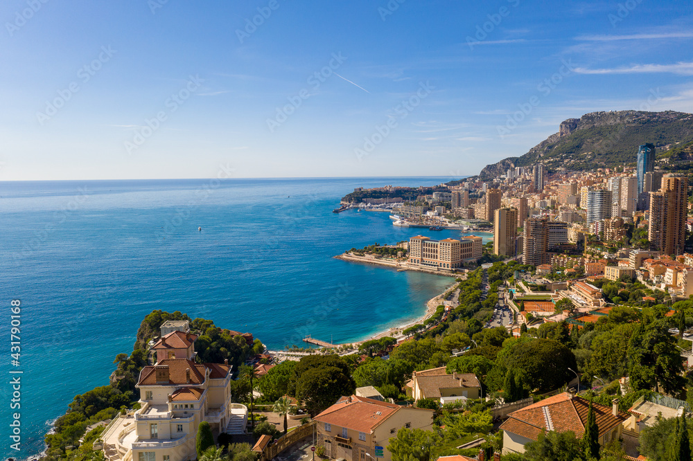 Vue sur Monaco depuis Roquebrune Cap Martin