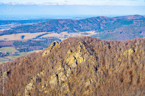 Oresnik granite rock formation in Jizera Mountains photo