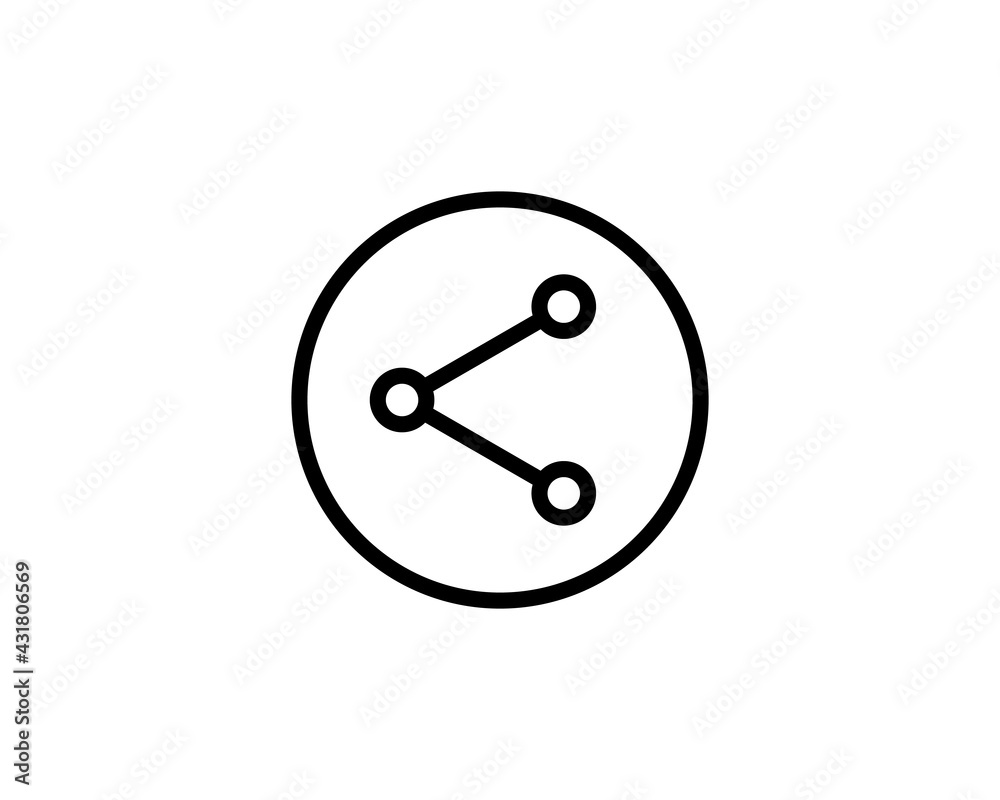 Share vector icon, sharing symbol. Modern, simple flat vector illustration for web site or mobile app Share vector icon, sharing symbol. Modern, simple flat vector illustration for web site or mobile app