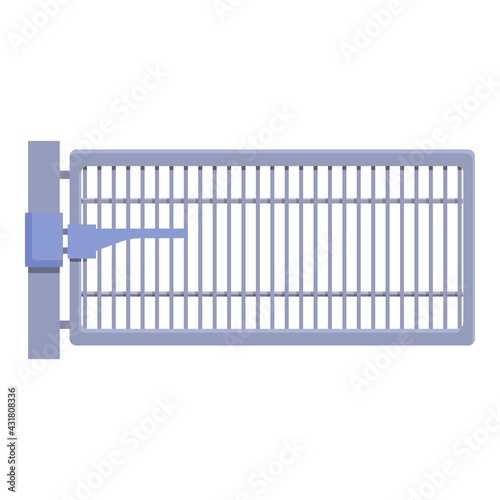 Smart gate technology icon. Cartoon and flat of Smart gate technology vector icon for web design isolated on white background
