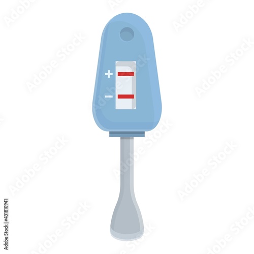 Sars test icon. Cartoon and flat of Sars test vector icon for web design isolated on white background