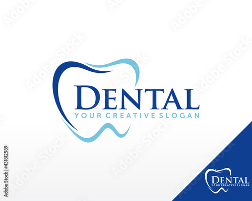 Dental Care logo design vector