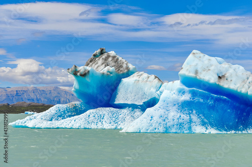 iceberg of glacier in the mountains