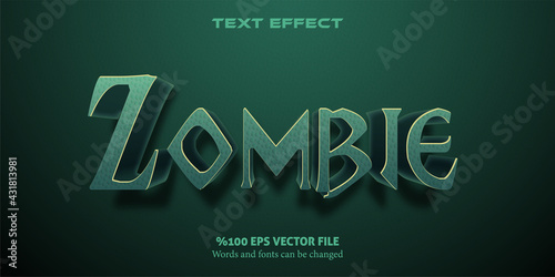 Ominous and thrilling editable font style  Zombie