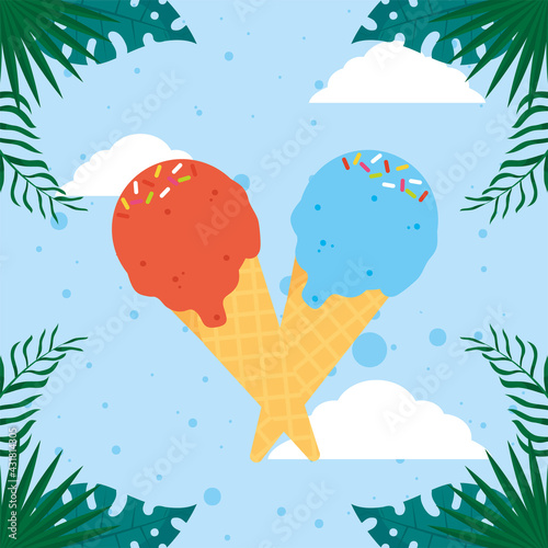 ice creams cones