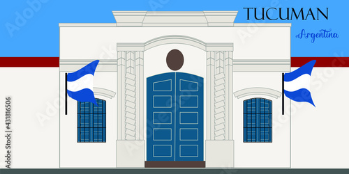 Illustration of the Province of Tucuman, Argentina, with its name in Spanish.