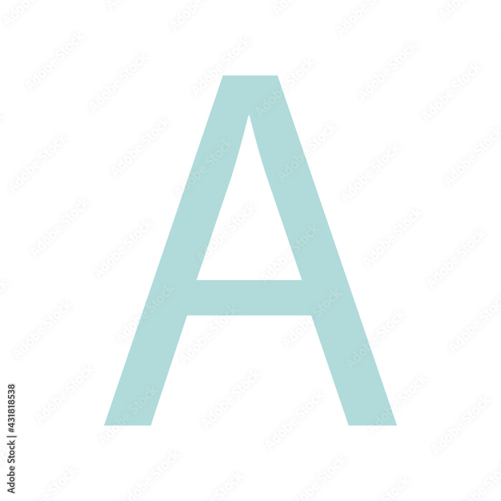 LETTER A SIMPLE CLIP ART VECTOR ILLUSTRATION LETTER A SIMPLE CLIP ART VECTOR ILLUSTRATION
