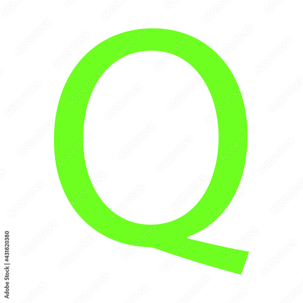 LETTER Q SIMPLE CLIP ART VECTOR ILLUSTRATION LETTER Q SIMPLE CLIP ART VECTOR ILLUSTRATION