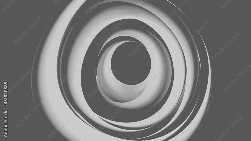 Abstract Circular Pattern Greyscale