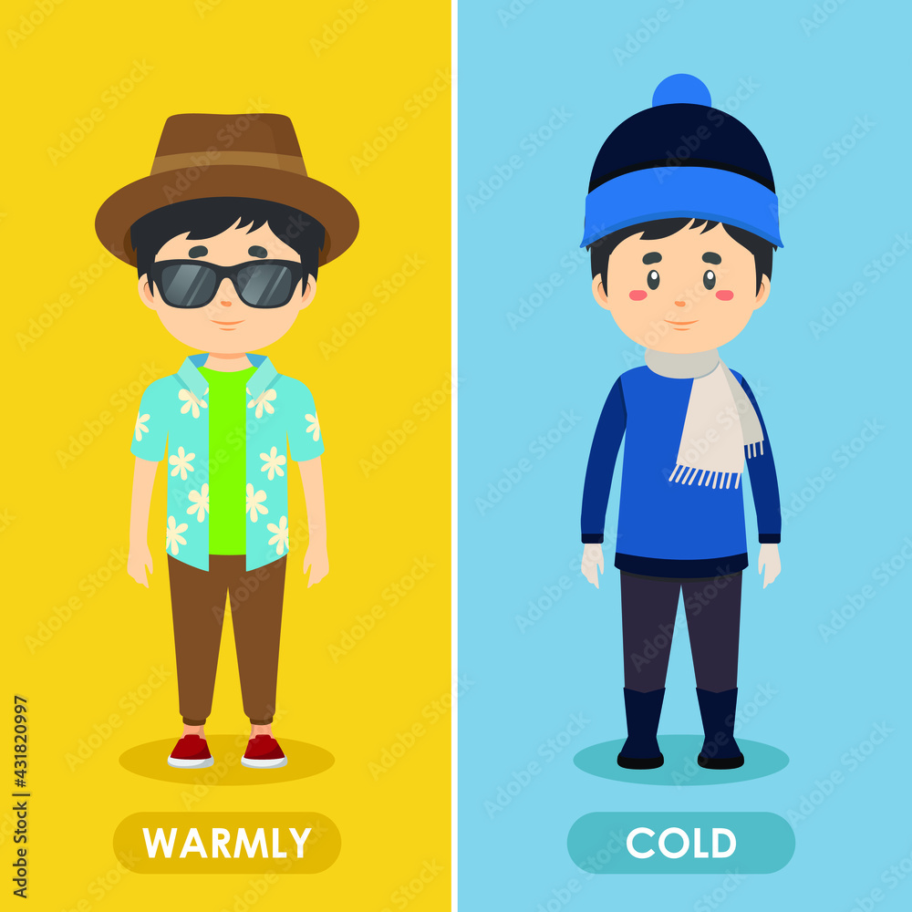 Characters Wearing Summer and Winter Outfits Characters Wearing Summer and Winter Outfits