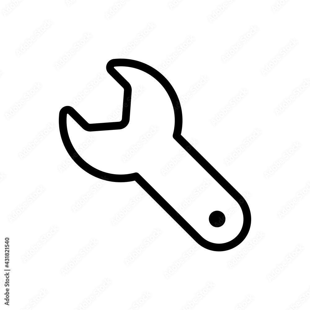 Settings Vector Outline Icon. Data Storage Symbol EPS 10 FIle Settings Vector Outline Icon. Data Storage Symbol EPS 10 FIle