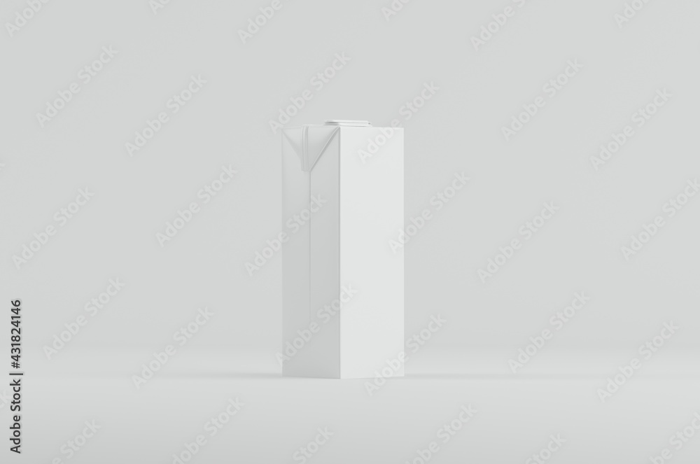 Juice Liquid Milk Carton Package Mockup 3D Rendering Juice Liquid Milk Carton Package Mockup 3D Rendering