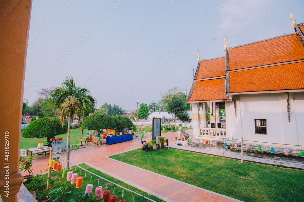 Obraz premium Beautiful temple in thailand.