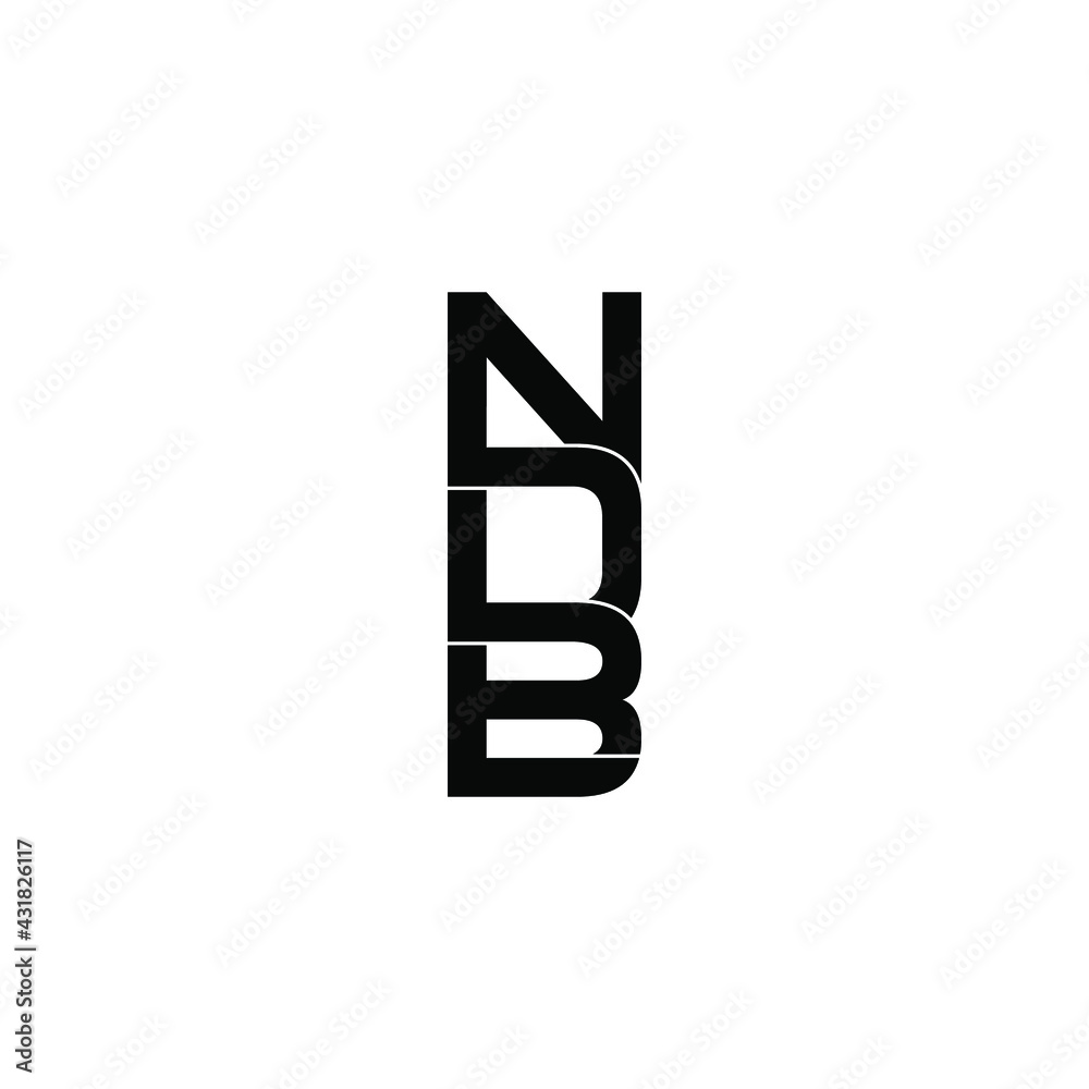 ndb letter original monogram logo design ndb letter original monogram logo design
