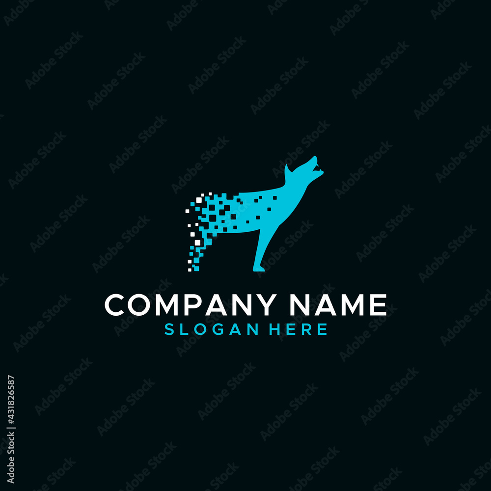 Naklejka premium Fox Digital Logo