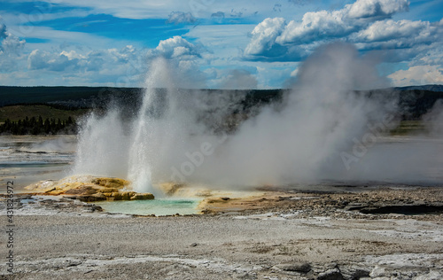 Geysers in Yellowstone National Park