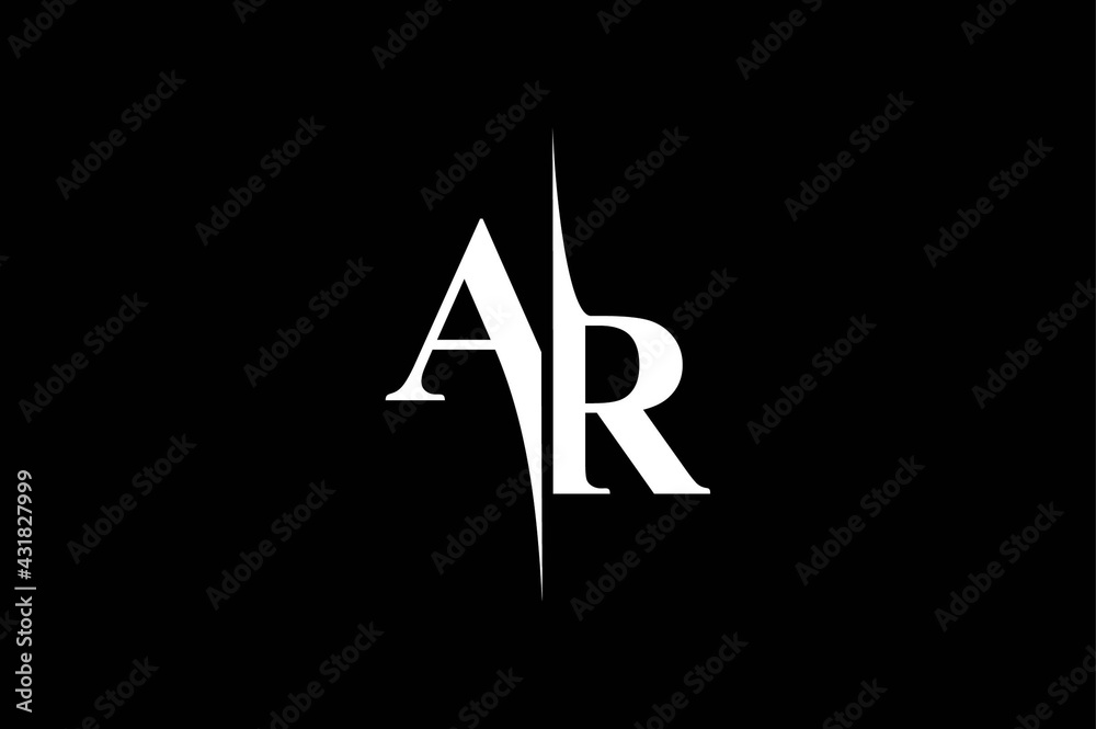 AR Monogram Logo Design AR Monogram Logo Design