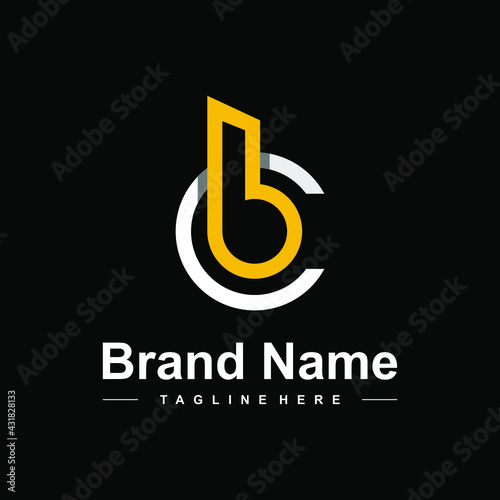 letter BC monogram for construction  logo design creative modern idea simple clean 