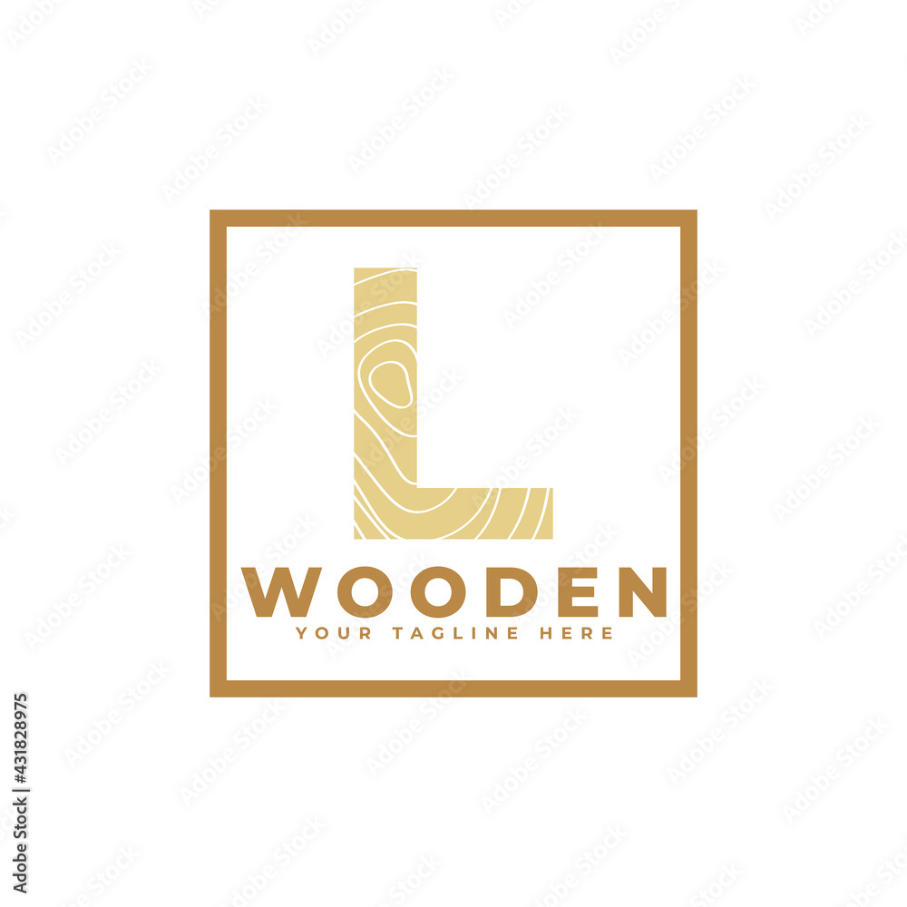 Letter L with Wooden Texture and Square Shape Logo. Usable for Business, Architecture, Real Estate, Construction and Building Logos Letter L with Wooden Texture and Square Shape Logo. Usable for Business, Architecture, Real Estate, Construction and Building Logos